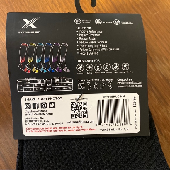 Gray Extreme Fit Compression Socks - Picture 4 of 7